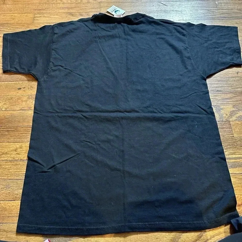 Vintage Y2K Year 2000‎ USA T-Shirt Mens Large Black Short Sleeve Cotton Graphic